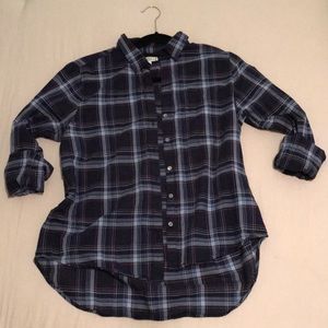 Plaidish Jcrew fishing shirt